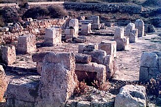 Basílica de Son Bou (l'absis al fons)