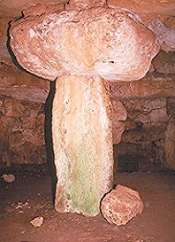 Interior of one of the underground chambers