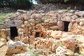 Entry to two of the underground chambers