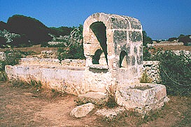 Cistern and watering places for cattle